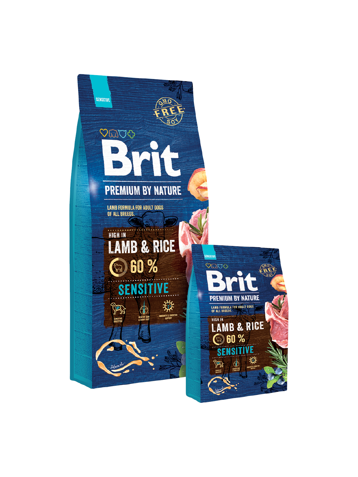 PREMIUM ADULT –SENSITIVE 60% – LAMB & RICE – Free Radical